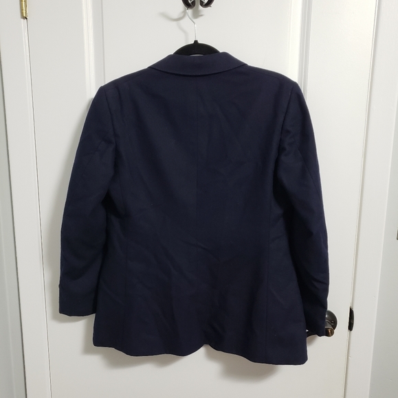 AQUASCUTUM LONDON Navy 100% Pure Virgin Wool Blazer - Picture 4 of 12